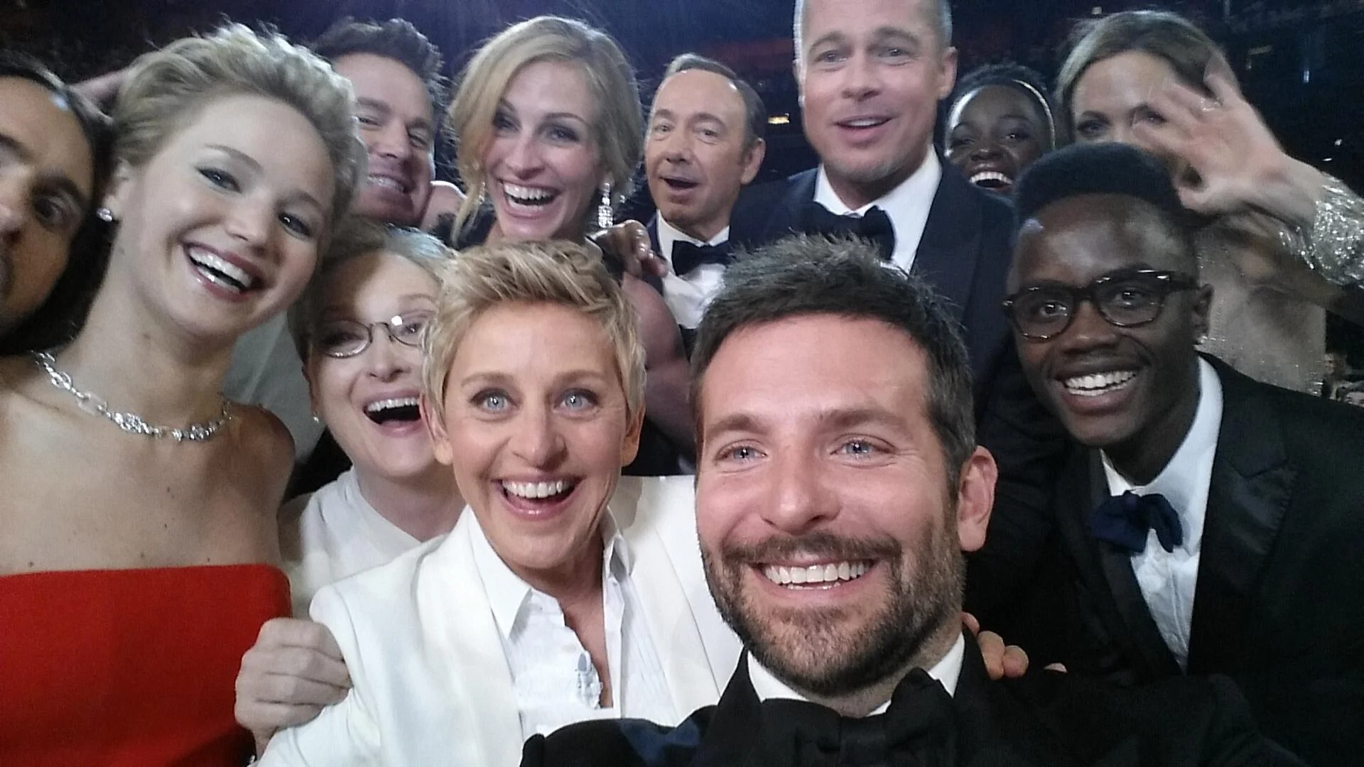 'Oscar selfie', Bradley Cooper, 2014